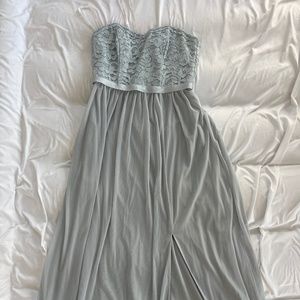 David’s bridal floor length dress- color mystic, size 0